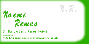 noemi remes business card